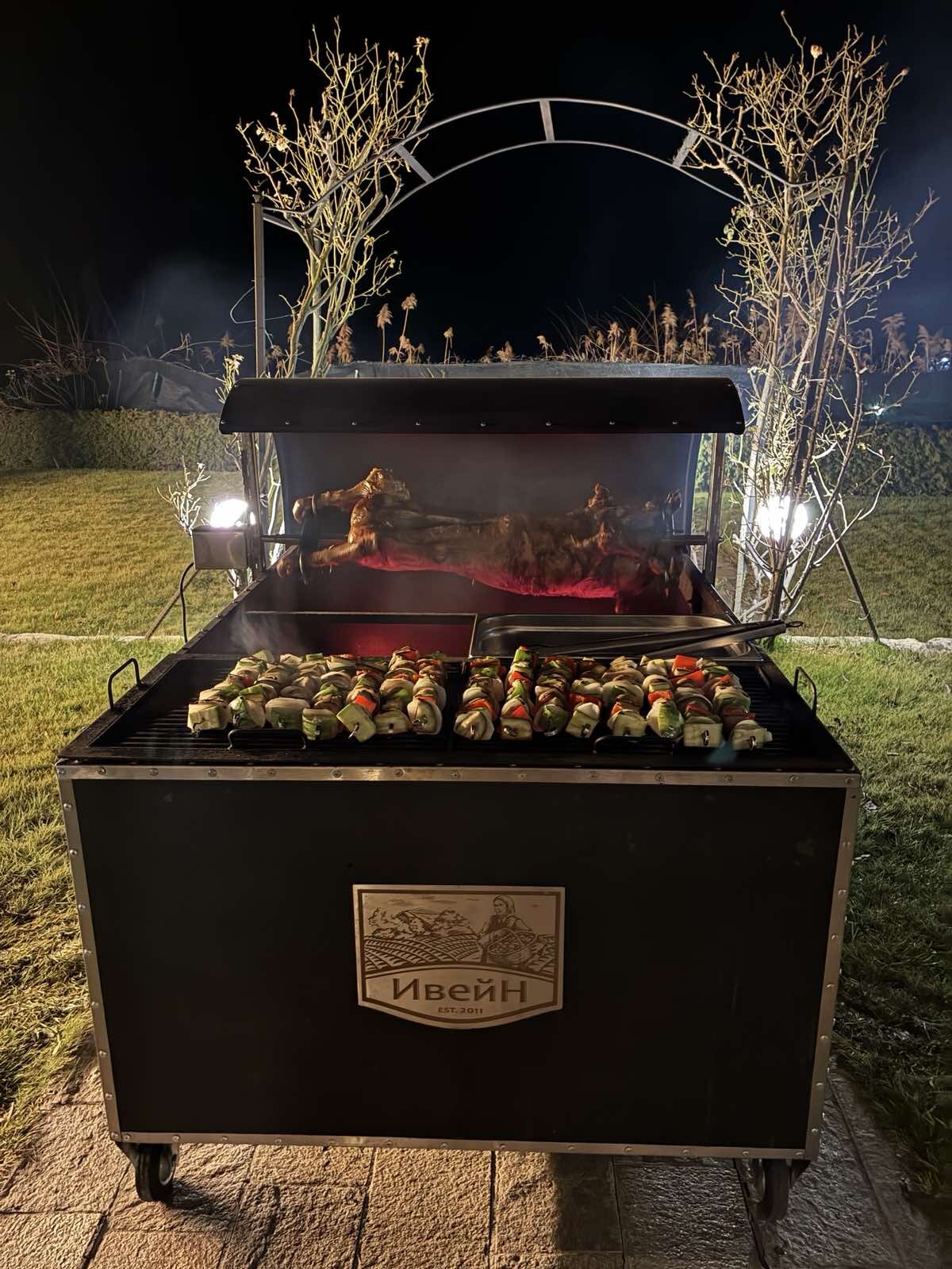 BBQ шиш ротисери нощ